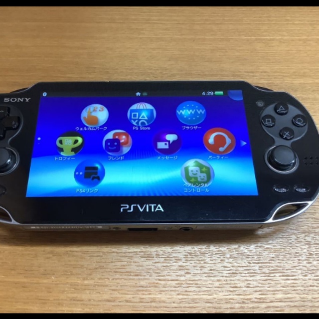 PS Vita Wi-Fiモデル クリスタル・ブラック PCH-1000 本体