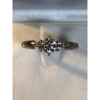 【緊急値下げ/最高品質】Pt900 D0.346ct+0.05ct 3.4g(リング(指輪))