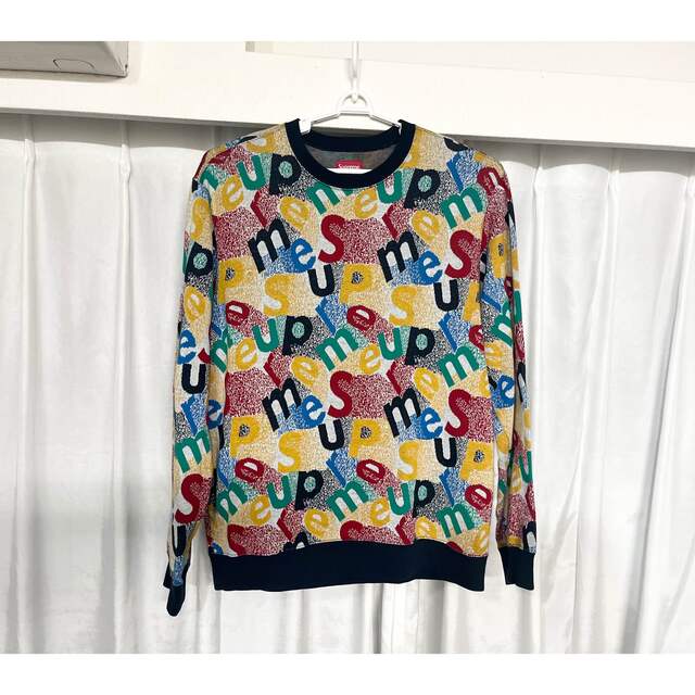 supreme scatter text crewneck 19FW