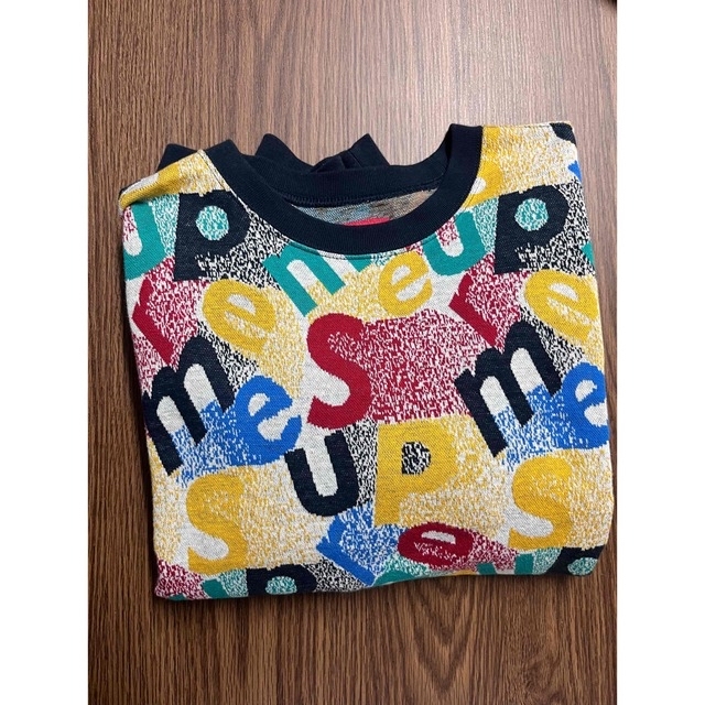 supreme 19FW Scatter Text Crewneck