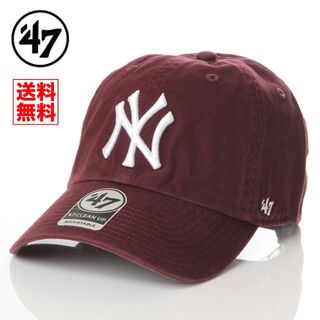 フォーティセブン(47 Brand)の【新品】47BRAND キャップ NY ニューヨーク ヤンキース 帽子 マルーン(キャップ)