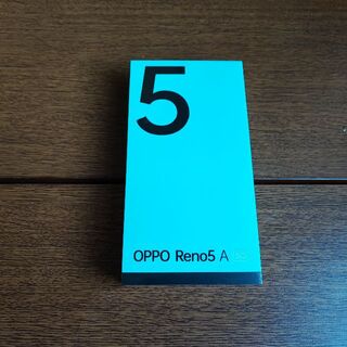 オッポ(OPPO)の新品未開封　OPPO　Reno5 A シムフリー　シルバーブラック(スマートフォン本体)