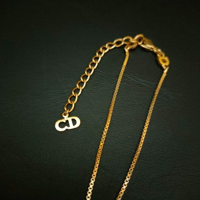 【良品】Dior ディオール CDロゴ ブレスレット ゴールド スター サークル
