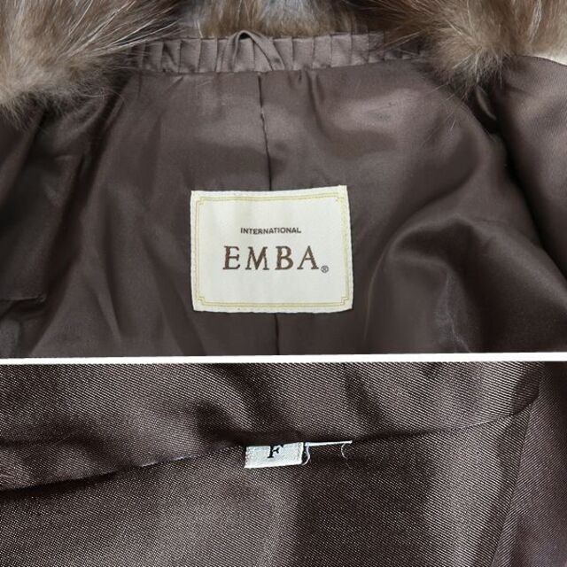 EMBA エンバ 毛皮 ショートコート フォックス リアルファー コート