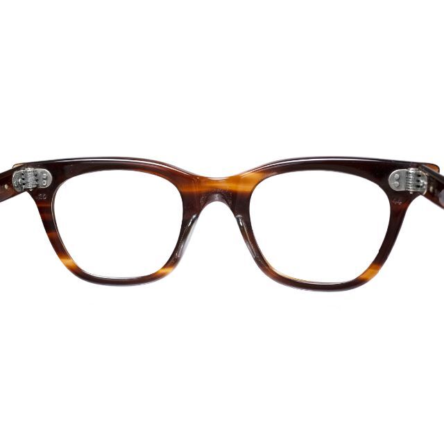 美品60s アメリカンオプティカル USA ヴィンテージ眼鏡 AOヒンジ 鼈甲柄 メンズのファッション小物(サングラス/メガネ)の商品写真