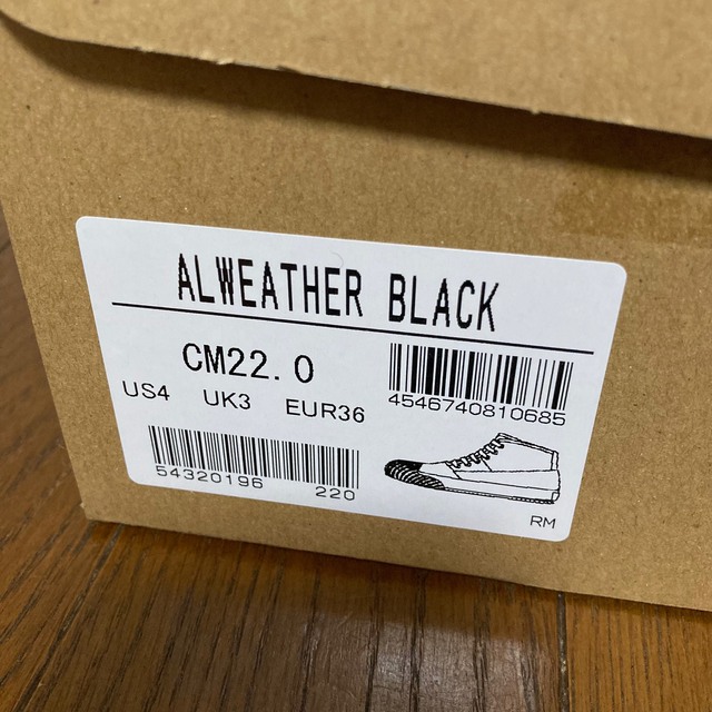 MOONSTAR (ムーンスター)のムーンスター オールウェザー 黒 ブラック ハイカット 22cm  レディースの靴/シューズ(スニーカー)の商品写真