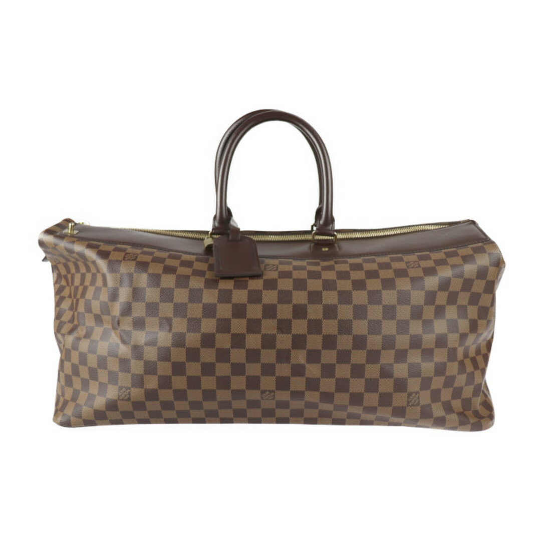 LOUIS VUITTON ルイ ヴィトン  グリニッジGM ボストンバッグ N41155 ダミエキャンバス レザー  エベヌ ブラウン系 ゴールド金具  ハンドバッグ 旅行鞄 ビトン 【本物保証】状態コンディション外側