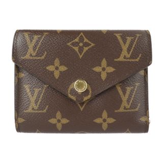 ルイヴィトン(LOUIS VUITTON)のLOUIS VUITTON ルイ ヴィトン  ポルトフォイユ ヴィクトリーヌ 三つ折り財布 M62472 モノグラムキャンバス   ブラウン ゴールド金具  ビトン 【本物保証】(財布)