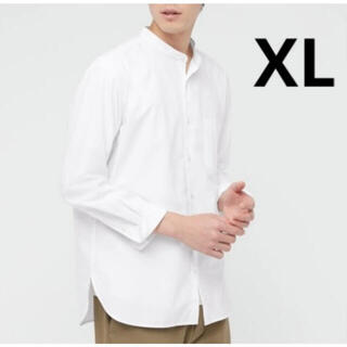 ユニクロ(UNIQLO)のユニクロ  エクストラファインコットンブロード スタンドカラーシャツ  XL(シャツ)