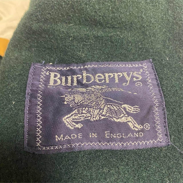 90s 古着 バーバリー トレンチコート イギリス製 刺繍ロゴ