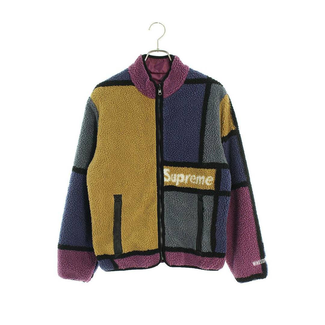 シュプリーム 20AW Reversible Colorblocked Fleece Jacket リバーシブルカラーブロックフリースジャケットブルゾン メンズ M