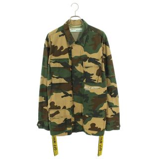 オフホワイト(OFF-WHITE)のオフホワイト 18AW OMEL003E18026010  Camouflage Field Jacket カモ柄フィールドシャツジャケット メンズ L(その他)