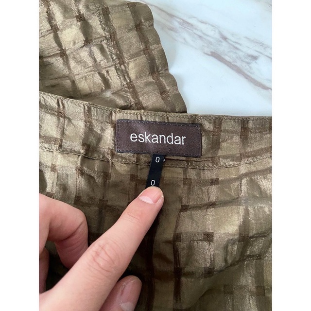 00s eskandar モモンガシルエット シルク100% HAORI シャツ | www