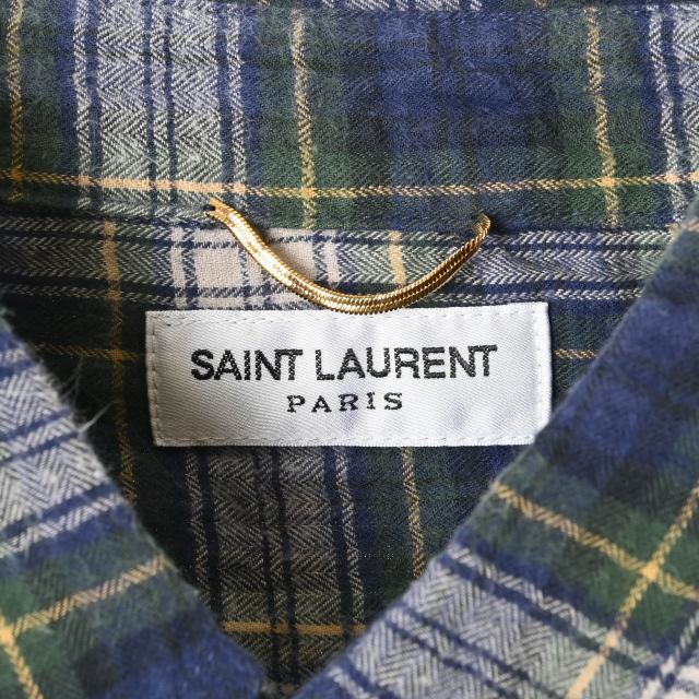Saint Laurent Paris チェック シャツ