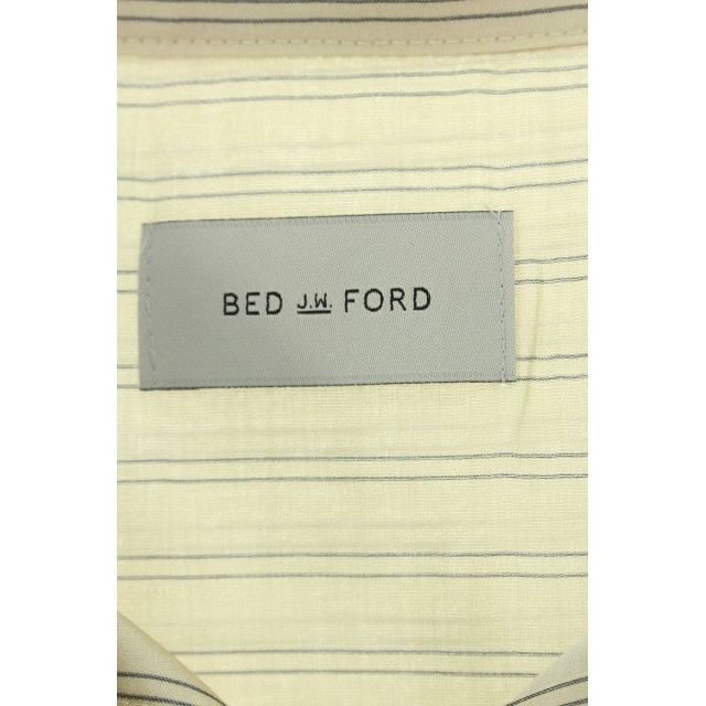 ベッドフォード 22AW Stripe Tie Shirts コットンポリストライプタイ長袖シャツ メンズ 2 2
