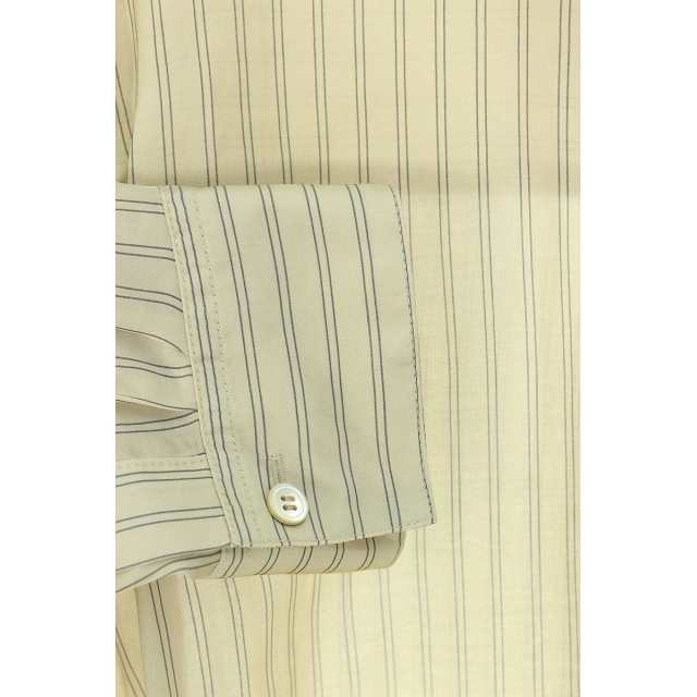 ベッドフォード 22AW Stripe Tie Shirts コットンポリストライプタイ長袖シャツ メンズ 2 4