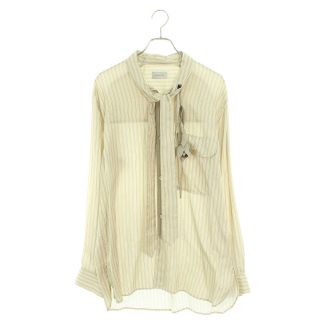 ベッドフォード(BED J.W. FORD)のベッドフォード 22AW Stripe Tie Shirts コットンポリストライプタイ長袖シャツ メンズ 2(シャツ)