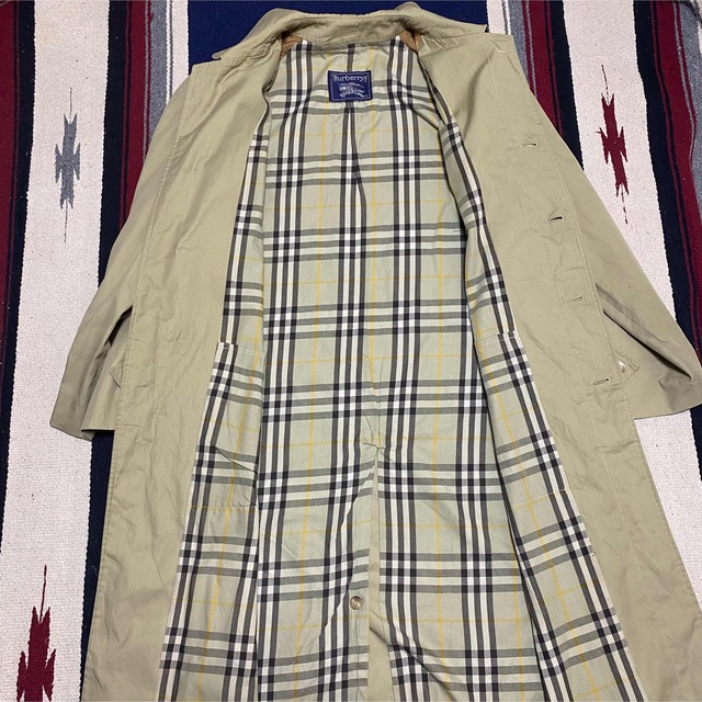BURBERRY - 90s 古着 バーバリー トレンチコート ノバチェック ロング