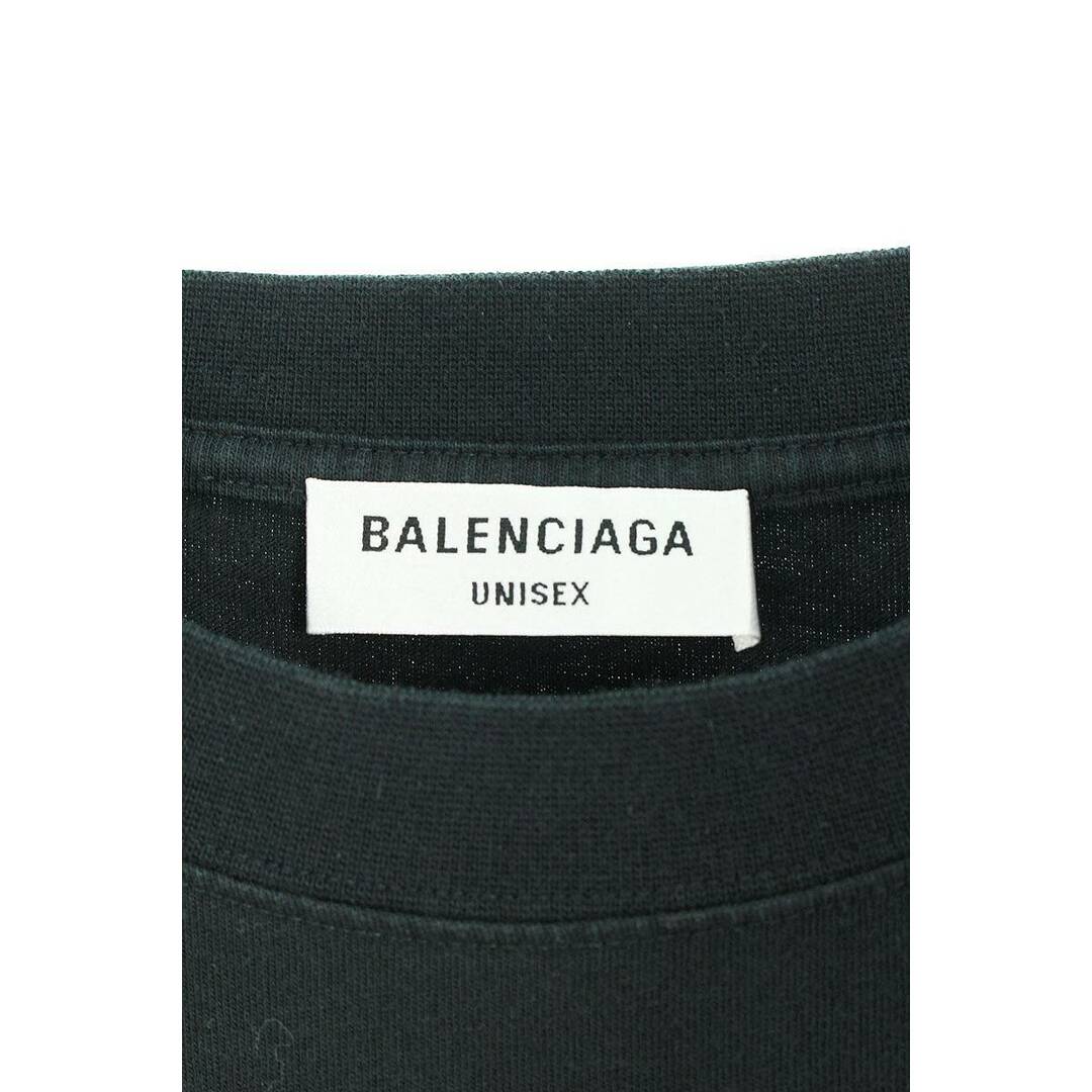 バレンシアガ 22AW 641655 TMVH3 ロゴダメージ加工Tシャツ レディース S バレンシアガ 22AW 641655 TMVH3 ロゴダメージ加工Tシャツ レディース S