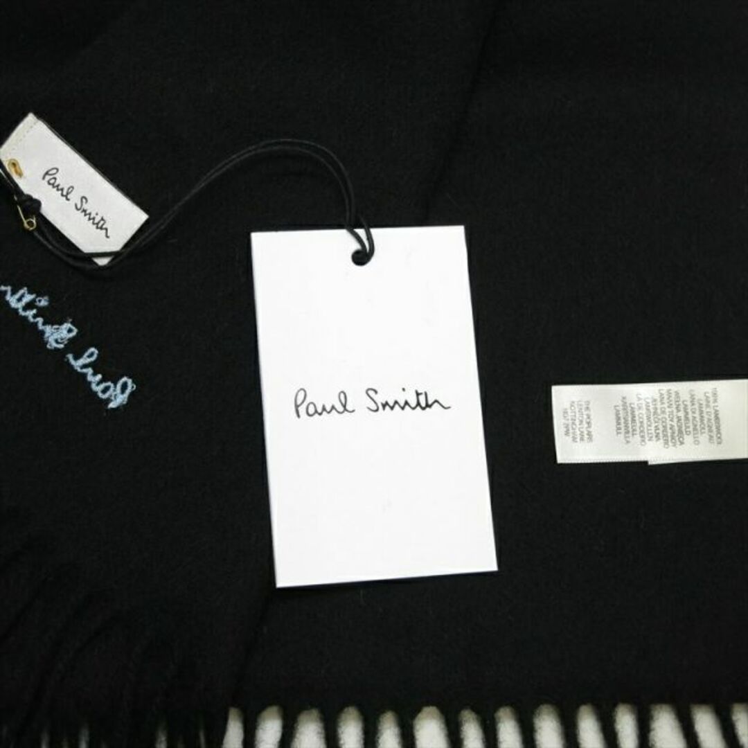 Paul Smith(ポールスミス)のポールスミス Paul Smith マフラー 933D-AS04 ブラック/ブルー レディースのファッション小物(マフラー/ショール)の商品写真