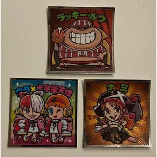 ワンピース(ONE PIECE)のロッテ　ワンピースマンREDシール。4枚セット。(その他)