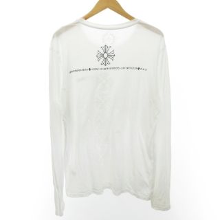 クロムハーツ(Chrome Hearts)のクロムハーツ Tシャツ カットソー ロンT 長袖 スクロールラベル プリント L(Tシャツ/カットソー(七分/長袖))