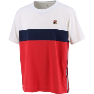 フィラ(FILA)のFILA フィラ テニスウェア 半袖Tシャツ 赤紺 VM5566 メンズM新品(ウェア)