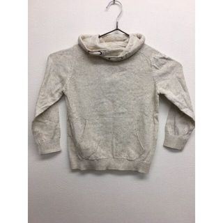 ザラ(ZARA)のハイネックプルオーバー　クリーム　104cm　3-4歳向け　ZARA　キッズ　新(Tシャツ/カットソー)