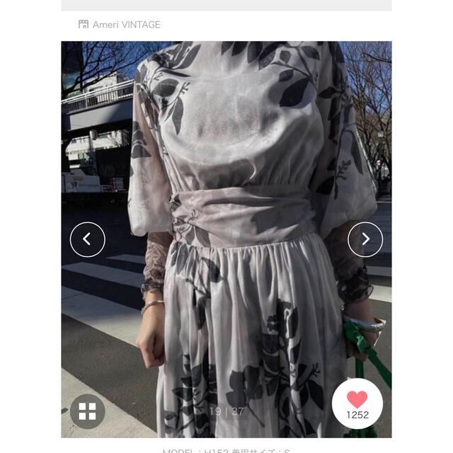 週末値下げAMERI MEDI ROLLER ART DRESS CHIFFON