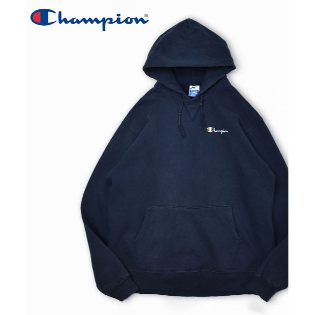 90’s USA製 Champion チャンピオン ロゴ パーカー XL