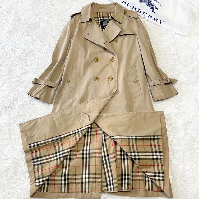 BURBERRY(バーバリー)のBURBERRYS  トレンチコート　ノバチェック　ベージュ　アウター レディースのジャケット/アウター(トレンチコート)の商品写真