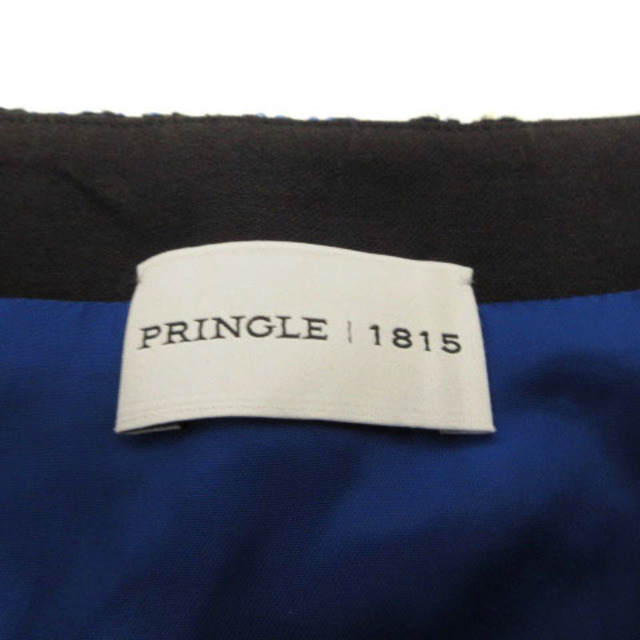 Pringle(プリングル)のPringle 1815 スカート 台形 ミニ ツイード調 紺 黄 青 白 10 レディースのスカート(ミニスカート)の商品写真