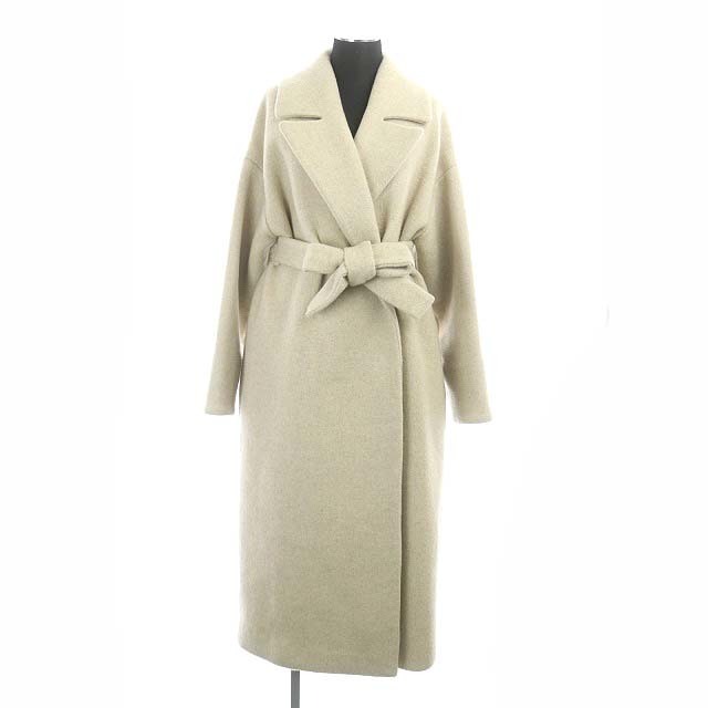 リムアーク Relax loose gown coat ロングコート ウール77cm肩幅545cm表地