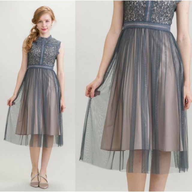 ドーリードール　チュールドレス レディースのフォーマル/ドレス(ミディアムドレス)の商品写真