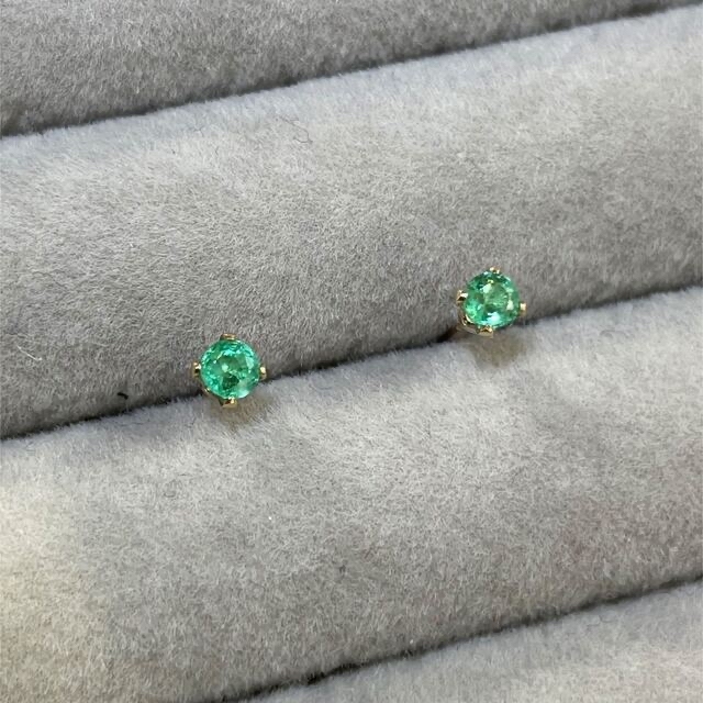 noble green ... emerald pierce 14kgf