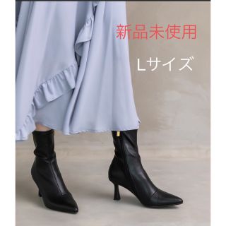 ランダ(RANDA)の【新品】RANDA ストレッチ ポインテッドトゥミドルブーツ(ブーツ)