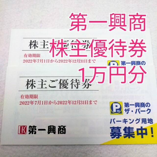 スナップ一覧 【10，000円分】第一興商 株主優待 (500円x20枚