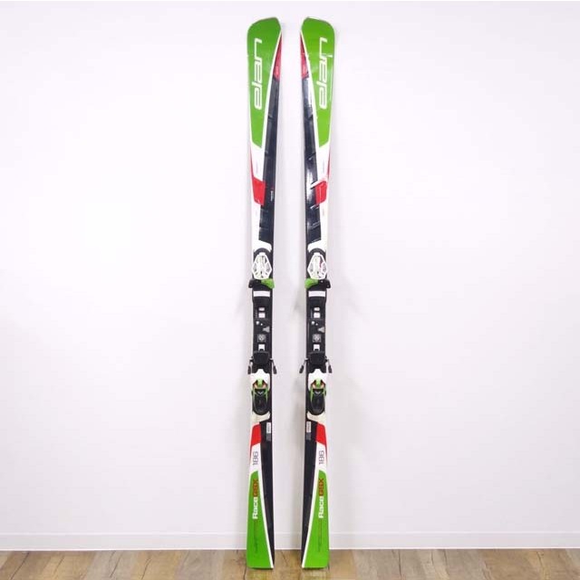 なし美品 エラン elan レージング スキー GSX RACE 186 cm ビンディング Elx14 GS板 スキー板 重量実測：3570g（ビンディング含む1本)