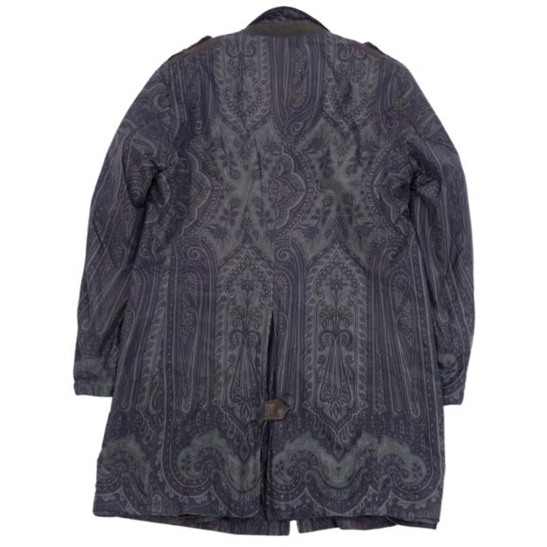 【極美品】 ETRO シャギーロングコート ペイズリー モヘヤ混 アルパカ混 黒