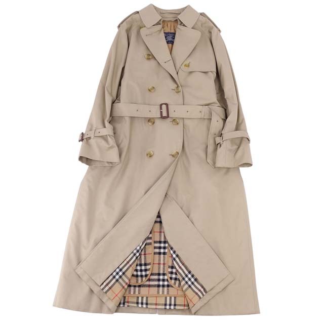 BURBERRY(バーバリー)の極美品 Vintage バーバリー Burberrys コート トレンチコート レディース 英国製 ライナー アウター 古着 10LONG(L相当) ベージュ レディースのジャケット/アウター(トレンチコート)の商品写真