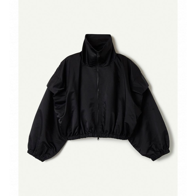 STUDIOUS(ステュディオス)のleinwande Nylon Cropped Jacket / Black レディースのジャケット/アウター(ナイロンジャケット)の商品写真