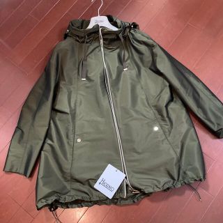 高速配送 パーカー ヘルノ フーデッド HERNO ロング プリーツバック