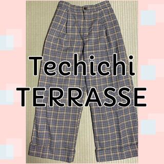 テチチ(Techichi)のTechichi TERRASSE  テチチテラス チェック柄　ワイドパンツ(カジュアルパンツ)