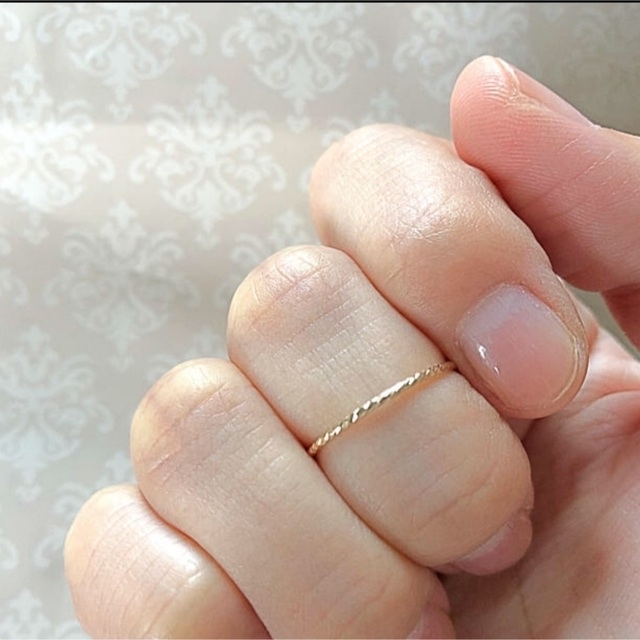 再販♡14kgf♡2個で1,550円♡スパークルグリッターリング♡ ハンドメイドのアクセサリー(リング)の商品写真