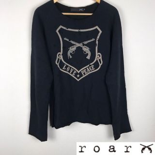 ロアー(roar)の美品 roar ロアー 長袖スウェット ブラック サイズ3(スウェット)