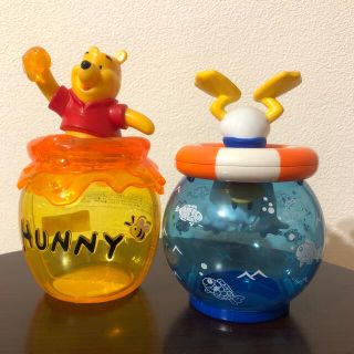 ディズニー(Disney)のプーさん ハニーポット と ドナルド 容器のセット(キャラクターグッズ)