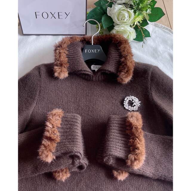 FOXEY 2019年カシミヤロングカーディガン 極美品　Rene