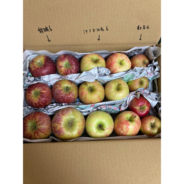 信州リンゴ食べ比べ　訳あり品約４kg〜 食品/飲料/酒の食品(フルーツ)の商品写真