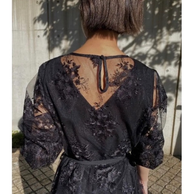 Ameri VINTAGE(アメリヴィンテージ)の最終値下げ　AMERI 3WAY LAYERED LACE DRESS Mサイズ レディースのフォーマル/ドレス(ロングドレス)の商品写真