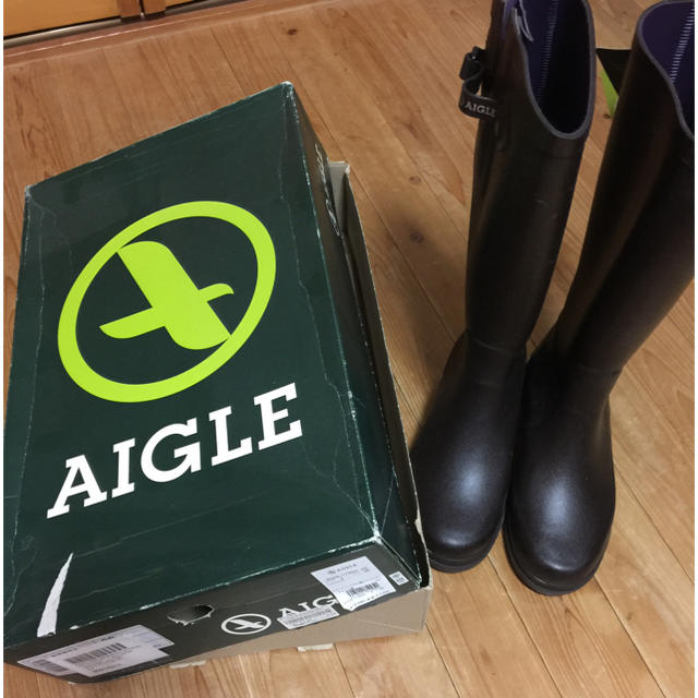 AIGLE(エーグル)の新品◆AIGLE レインブーツ/ブラウン/AIGLENTINE レディースの靴/シューズ(レインブーツ/長靴)の商品写真